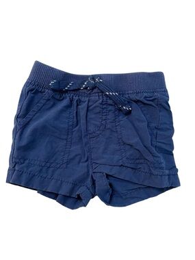 Jumping Beans Baby Boy Solid Navy Blue Summer Short Elastic Waist Shorts Size 3M